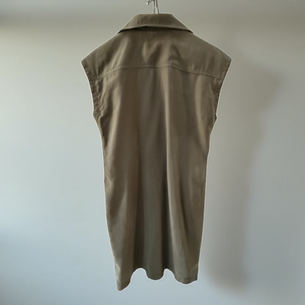 Calvin Klein Women’s Olive Green Zip-Up Shirt Dress! Small! - Picture 8 of 10
